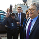 Franken leaves the Capitol after speaking on the Senate floor, Thursday, Dec. 7, 2017.